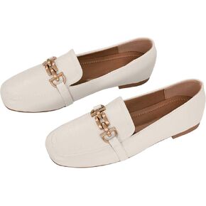 baobeijiadao Womens Loafers Slip On Penny Loafers Low Heel Comfortable Flats Shoes for Women Work Office
