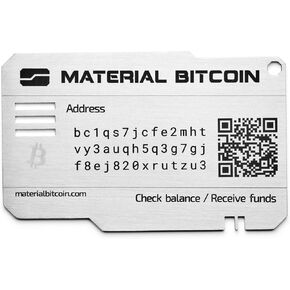 Standard | The only Ready to use Bitcoin Wallet | Physical Bitcoin Wallet | Unhackable | Crypto Cold Storage