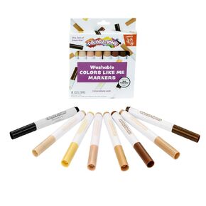 Colors Like me Crayons, 48 Packs of 8 Colors, Regular Size, Assortment of 8 Realistic Skin Tones, Easy for Small Hands to Grasp and Apply