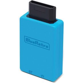 Joystick Controller Adapter for SEGA Saturn Controller Bluetooth Grip Converter Grip Controller Adapter for SEGA for Saturn(Blue)