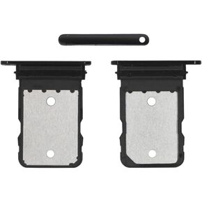TheCoolCube Sim Card Holder Slot Micro SD Tray Socket Replacement Compatible with Google Pixel 6 Pro 5G 6.7 Inch (Black)