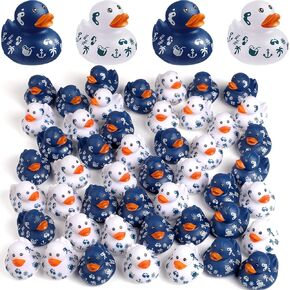 Jerify Cruise Ships Sailing Duck 2 Inch Beach Rubber Ducks Bulk Cruise Ducks Summer Rubber Ducks Cruise Ship Toy for Carnival Party Birthday Gift Classroom Incentives and Bath Pool Activity (12 Pcs)
