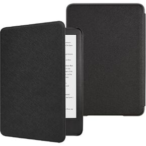DMLuna Case for Kindle Paperwhite 6.8" 11th Generation 2021 & Signature Edition, Slim Lightweight Durable Premium PU Leather Cover with Auto Sleep Wake - Hill Flower