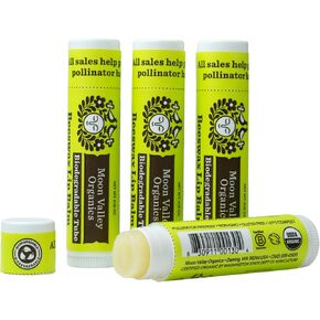 Moon Valley Organics Beeswax Lip Balm for Moisturizing Lips and Cuticles (SWEET HONEY, 4pack) in Kuwait