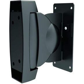 Monoprice Adjustable Speaker Wall Mount Brackets - with Mounting Hardware, 22 lb. Capacity, Pair, Black