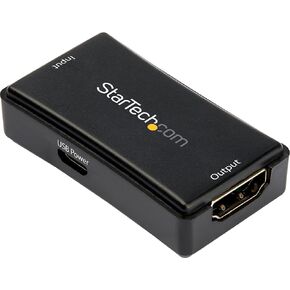StarTech.com 33ft (10m) 8K 60Hz HDMI Signal Booster, Active HDMI 2.1 Inline Repeater and Video Signal Amplifier up to 8K 60Hz/4K 144Hz, Compact HDMI Cable Extender (33FT-8K-HDMI-BOOSTER)