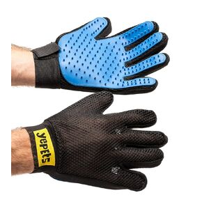 PAIR of Low-Cost Pet Grooming Gloves - Superior Care for Your Furry Friends. Ideal for Grooming, Deshedding, Bathing & Massaging Your Dogs & Cats with Long/Short/Curly Fur – (Black)