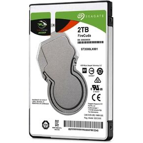 Seagate (ST2000LX001) FireCuda 2TB Solid State Hybrid Drive Performance SSHD – 2.5 Inch SATA 6Gb/s Flash Accelerated for Gaming PC Laptop