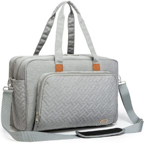 Rabjen Nurse Laptop Tote Bag with Padded 15.6" Laptop Sleeve, Medical Supplies Shoulder Bag for Home Health Care