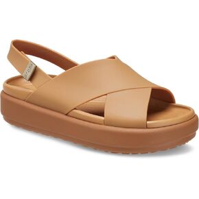 Crocs Brooklyn Luxe Cross Strap Tan/Tan 7 M