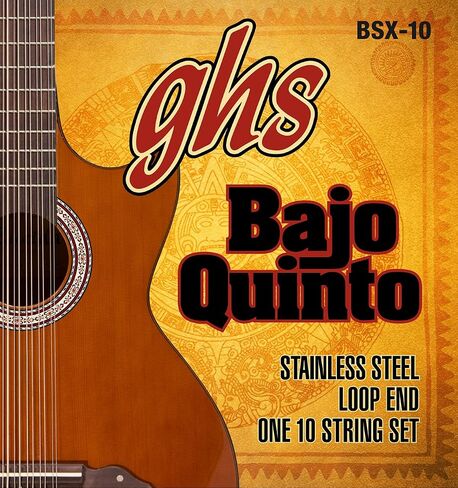 سلاسل GHS GHS فوسفور برونزية Bajo Quinto Strings-Loop End (BSXB-10) in Kuwait
