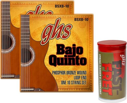 سلاسل GHS GHS فوسفور برونزية Bajo Quinto Strings-Loop End (BSXB-10) in Kuwait
