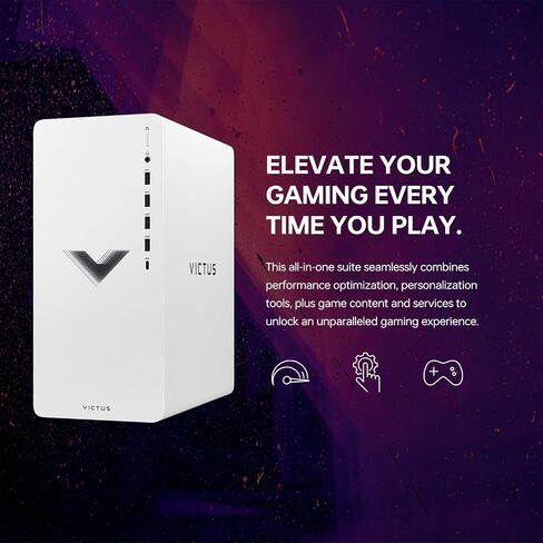 HP Victus Ultimate i7 Gaming Tower Desktop, Intel Core i7-13700, GeForce RTX 4060, 32GB RAM, 1TB SSD, Wi-Fi, RJ-45, HDMI, Wired KB & Mouse, Windows 11 Pro, White with 512 External SSD Bundle in Saudi Arabia