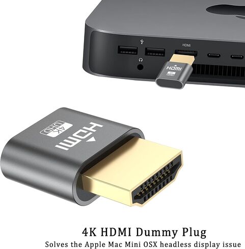 HDMI Dummy Plug 4K، 3 حزم محاكي عرض الشاشة الافتراضية، محول HDMI بدون رأس يدعم ما يصل إلى 3840x2160@60 هرتز، 1920x1080P متوافق مع أنظمة التشغيل Windows وMac OS وLinux in Kuwait