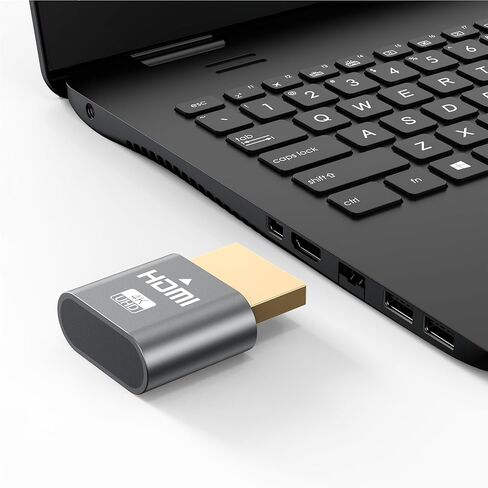 HDMI Dummy Plug 4K، 3 حزم محاكي عرض الشاشة الافتراضية، محول HDMI بدون رأس يدعم ما يصل إلى 3840x2160@60 هرتز، 1920x1080P متوافق مع أنظمة التشغيل Windows وMac OS وLinux in Kuwait