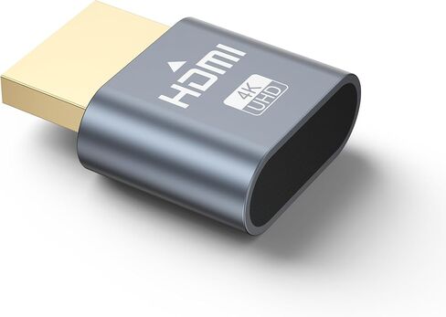 HDMI Dummy Plug 4K، 3 حزم محاكي عرض الشاشة الافتراضية، محول HDMI بدون رأس يدعم ما يصل إلى 3840x2160@60 هرتز، 1920x1080P متوافق مع أنظمة التشغيل Windows وMac OS وLinux in Kuwait