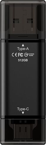 TEAMGROUP X1 MAX 512GB USB 3.2 1000MB/s Gen 2 Type A & Type C (3.1/3.0) OTG Dual Interface USB Flash Drive تخزين البيانات عصا الذاكرة المتوافقة مع الهاتف الذكي/الكمبيوتر اللوحي/الكمبيوتر المحمول/الكمبيوتر الشخصي/MacBook TX1MAX3512GB01 in Saudi Arabia