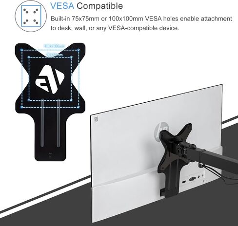 IFCASE Quick Attach VESA Adapter for HP Monitors 27er, 27es, 27ea, 25er, 25es, 24ea, 24es, 23er, 23es, 22er, 22es, 22f, 23f, 24f, 25f, 27f, 27fw (Black) in Saudi Arabia