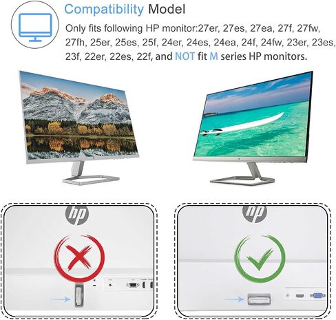 IFCASE Quick Attach VESA Adapter for HP Monitors 27er, 27es, 27ea, 25er, 25es, 24ea, 24es, 23er, 23es, 22er, 22es, 22f, 23f, 24f, 25f, 27f, 27fw (Black) in Saudi Arabia