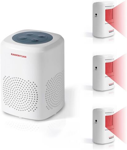 Dog Barking Alarm Motion Detector Outdoor Pir Human Body Motion Sensor Alarm Electronic Burglar Deterrent Activated Home Security (1 Detectors+ 1 Receiver+1 Remote) in Saudi Arabia