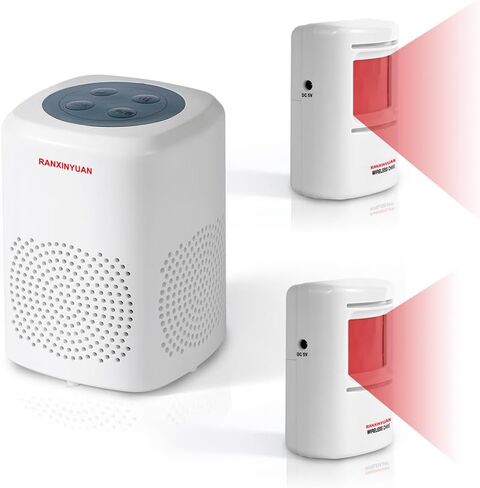 Dog Barking Alarm Motion Detector Outdoor Pir Human Body Motion Sensor Alarm Electronic Burglar Deterrent Activated Home Security (1 Detectors+ 1 Receiver+1 Remote) in Saudi Arabia