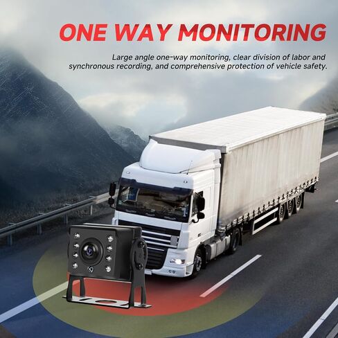 Wired Backup Camera Monitor Car RV System 5 inch IPS Screen Monitor IP68 Reverse Camera AHD Rear View Camera Waterproof Infrared Night Vision Stable Signal in Saudi Arabia