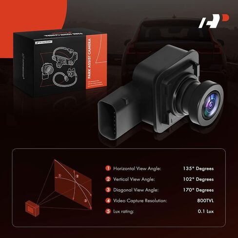 A-Premium Park Assist Camera Rear View Backup Reverse Camera Compatible with Select Ford Models - 2018 2019 2020 F-150 F150 - Replace# JL3Z19G490C in Saudi Arabia