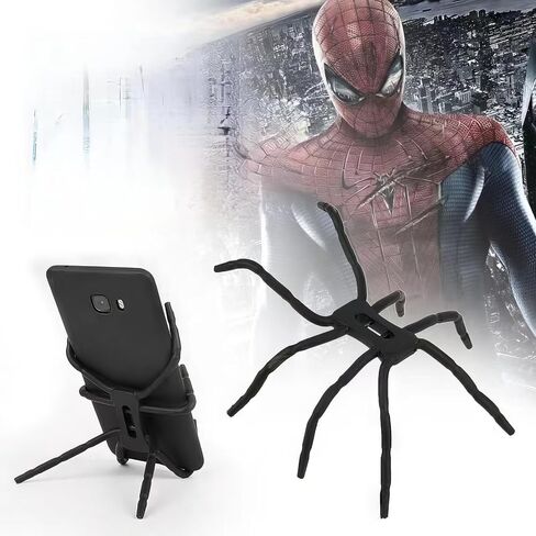2 PCS Octo-Grip Spider Flexible Phone Holder – Multi-Angle Stand Mount for Strollers, Cars & Desks, Fits iPhone, Samsung, Google, Sony, Any Smartphone,Black & Red in Saudi Arabia