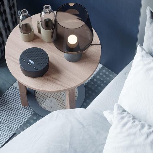DEEP White Noise Machine & Wireless Bluetooth Speaker Portable White Noise Machine Non-Looping Sound Long-Lasting Battery for Sleep and Meditation Sound Machine for Babies Kids Adults (White) in Saudi Arabia
