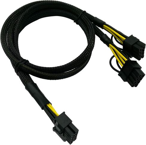 COMeap GPU Power Cable for HP DL580 DL585 DL980 G7 Server, 10 Pin to Dual PCI-E 8 Pin(6+2) Power Adapter Splitter 25-in(63.5cm) in Saudi Arabia