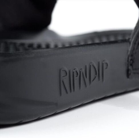 شرائح RIPNDIP Lord Nermal، شباشب للصيف، أحذية سهلة الارتداء، صنادل مضحكة للقطط للرجال (أسود، رجالي 8 | نسائي 9.5) in Saudi Arabia