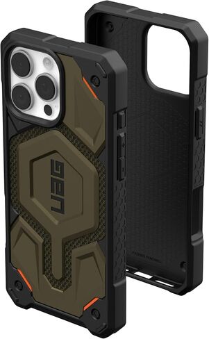 URBAN ARMOR GEAR UAG Designed for iPhone 16 Pro Max Case 6.9" Monarch Pro - Compatible with MagSafe Charging Rugged Heavy Duty Shockproof Anti-Slip Military Grade Protective Cover, Kevlar Black in Kuwait