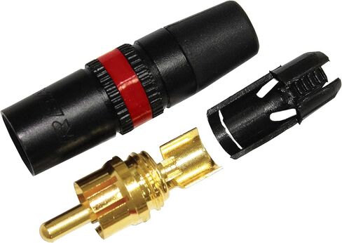 زوج كابل RCA بطول 50 قدم - جديلة Audioblast HQ-1 (أسود) مرنة - كابل توصيل صوتي عالي الوضوح (100%) وموصلات Neutrik-Rean NYS Gold RCA (كابلان، كل منهما بطول 50 قدمًا) in Kuwait