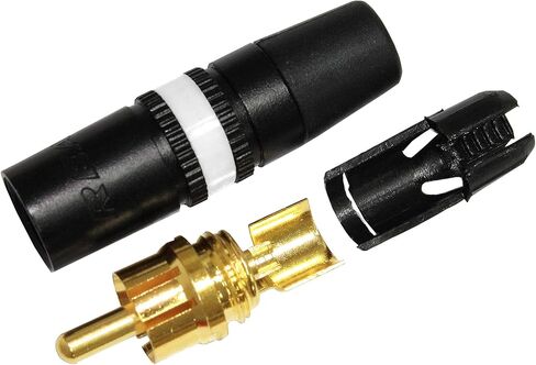 زوج كابل RCA بطول 50 قدم - جديلة Audioblast HQ-1 (أسود) مرنة - كابل توصيل صوتي عالي الوضوح (100%) وموصلات Neutrik-Rean NYS Gold RCA (كابلان، كل منهما بطول 50 قدمًا) in Kuwait