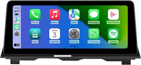 ستيريو سيارة 12.3 بوصة لسيارة BMW 5 Series F10 F11 (2013-2016) نظام NBT، CarPlay اللاسلكي Android Auto Bluetooth IPS شاشة تعمل باللمس 1920 * 720p ترقية راديو المصنع in Kuwait