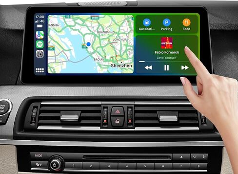 ستيريو سيارة 12.3 بوصة لسيارة BMW 5 Series F10 F11 (2013-2016) نظام NBT، CarPlay اللاسلكي Android Auto Bluetooth IPS شاشة تعمل باللمس 1920 * 720p ترقية راديو المصنع in Kuwait