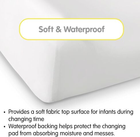 BreathableBaby Waterproof Cover, for 32" x 16"/81 x 41 cm Changing Pad, White (2-Pack) in Kuwait