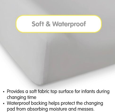 BreathableBaby Waterproof Cover, for 32" x 16"/81 x 41 cm Changing Pad, White (2-Pack) in Kuwait