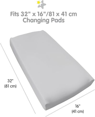 BreathableBaby Waterproof Cover, for 32" x 16"/81 x 41 cm Changing Pad, White (2-Pack) in Kuwait