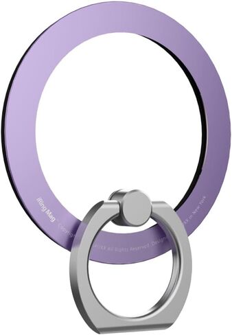 iRing Magnetic Phone Grip Ring Holder for MagSafe, Kickstand Grip for MagSafe, Wireless Charging Compatible with iPhone 15 14 13 12, Mag Safe Accessories_Rose Gold with Rose Gold Ring in Saudi Arabia