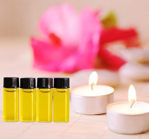 AGENIZ 50PCS 3ml Clear Glass Vials,Small Liquid Sample Bottle with Screw Caps and Plastic Stoppers,for Travel Mini Essential Oil Bottle, Sample Perfume Bottles in Saudi Arabia