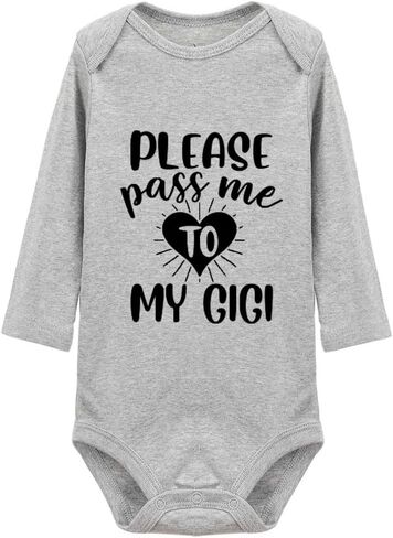 Please Pass Me To My GIGI Baby Long Sleeve Bodysuit in Saudi Arabia