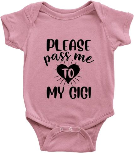 Please Pass Me To My GIGI Baby Long Sleeve Bodysuit in Saudi Arabia