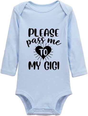 Please Pass Me To My GIGI Baby Long Sleeve Bodysuit in Saudi Arabia
