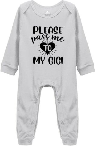 Please Pass Me To My GIGI Baby Long Sleeve Bodysuit in Saudi Arabia
