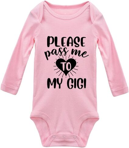 Please Pass Me To My GIGI Baby Long Sleeve Bodysuit in Saudi Arabia