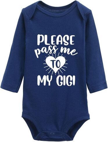Please Pass Me To My GIGI Baby Long Sleeve Bodysuit in Saudi Arabia