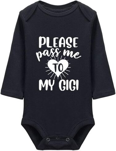 Please Pass Me To My GIGI Baby Long Sleeve Bodysuit in Saudi Arabia