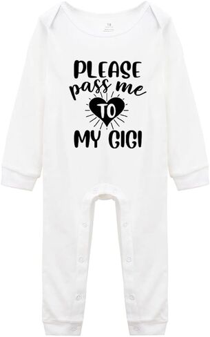 Please Pass Me To My GIGI Baby Long Sleeve Bodysuit in Saudi Arabia