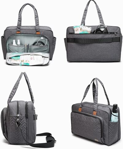 Rabjen Nurse Laptop Tote Bag with Padded 15.6" Laptop Sleeve, Medical Supplies Shoulder Bag for Home Health Care in Saudi Arabia